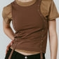 2piece layered tank tee/beige