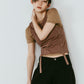 2piece layered tank tee/beige
