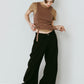 2piece layered tank tee/beige