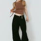 2piece layered tank tee/beige