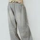 double-layer sweatpants(unisex)/gray