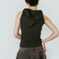 snap-button hoodie/charcoal