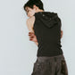 snap-button hoodie/charcoal