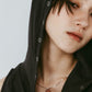 snap-button hoodie/charcoal