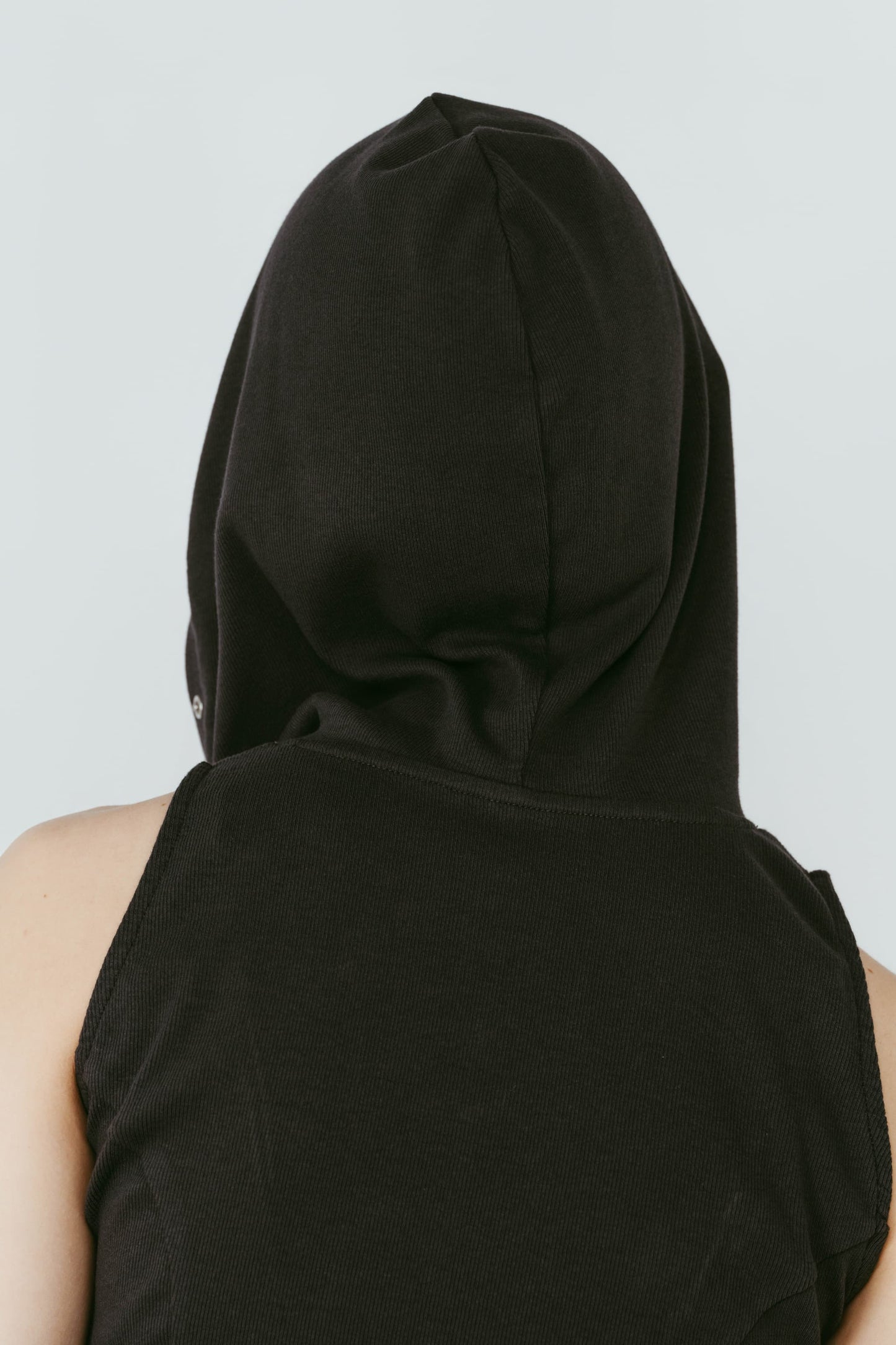 snap-button hoodie/charcoal
