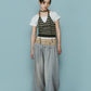 knit halter bustier/3color