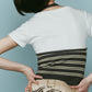 knit halter bustier/3color
