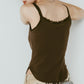 lace detail camisole/3color