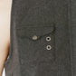 stand neck mini dress/gray