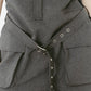 stand neck mini dress/gray