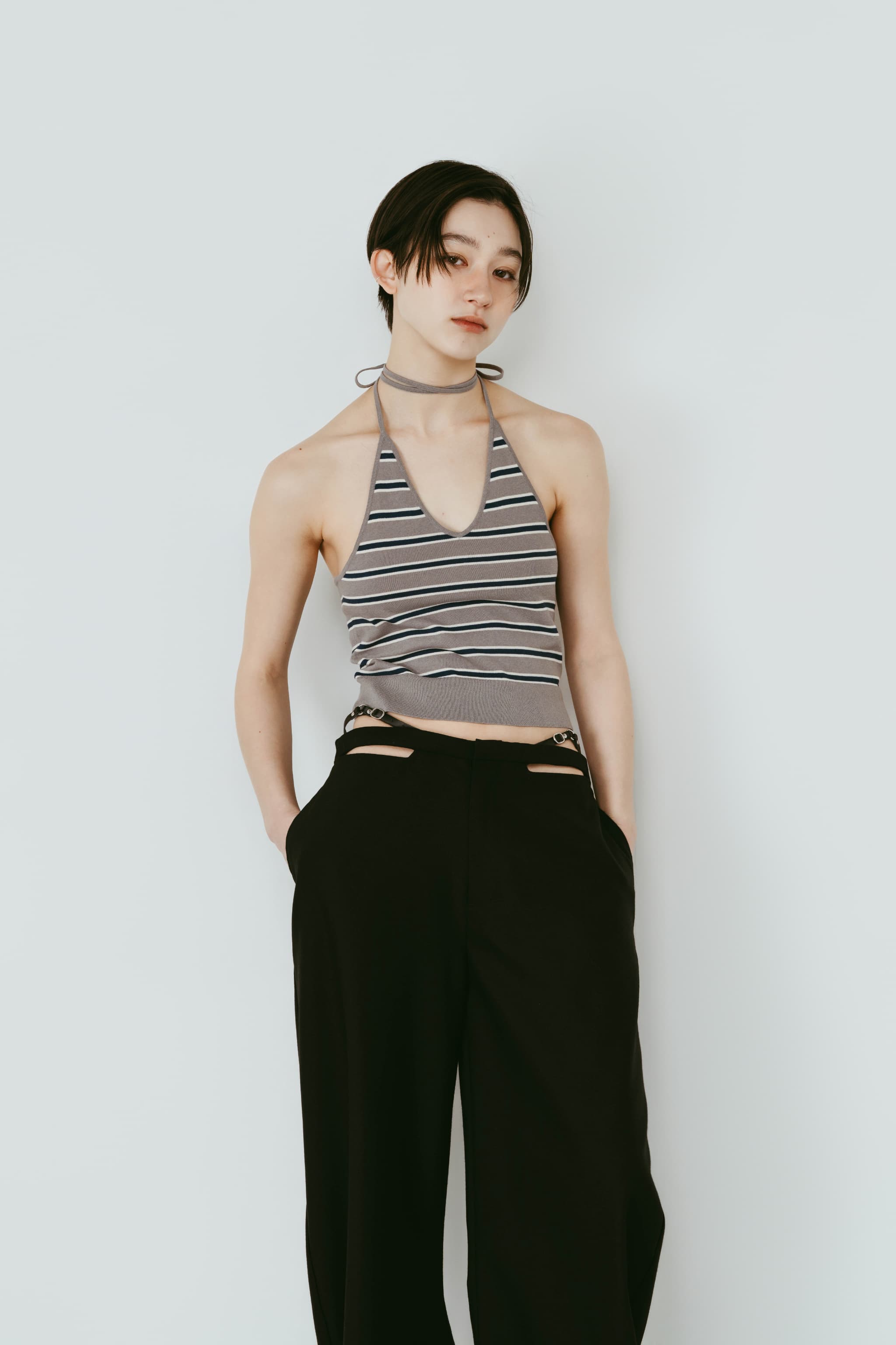knit halter bustier/3color | KNUTH MARF