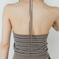 knit halter bustier/3color