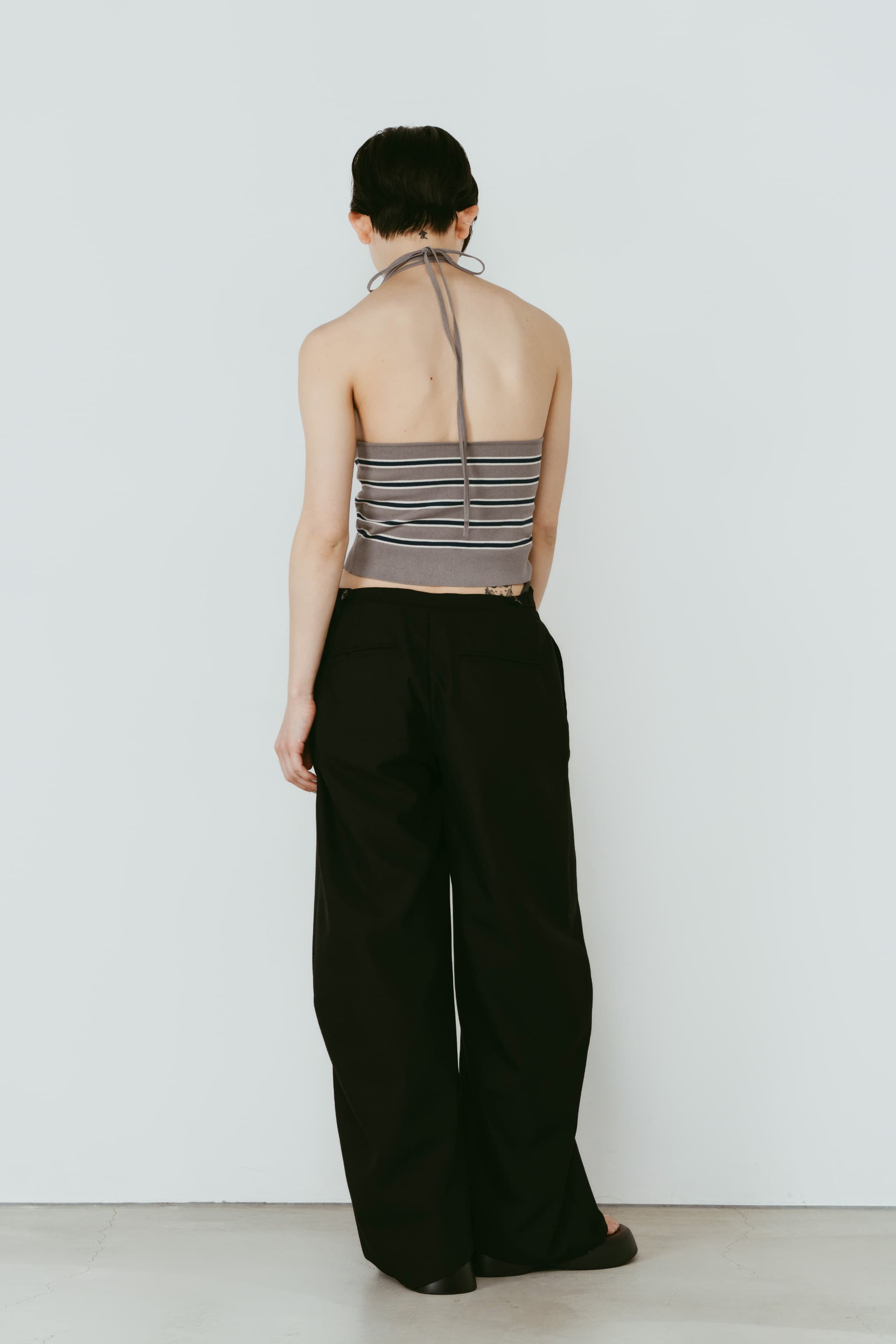 spaghetti pants/black | KNUTH MARF