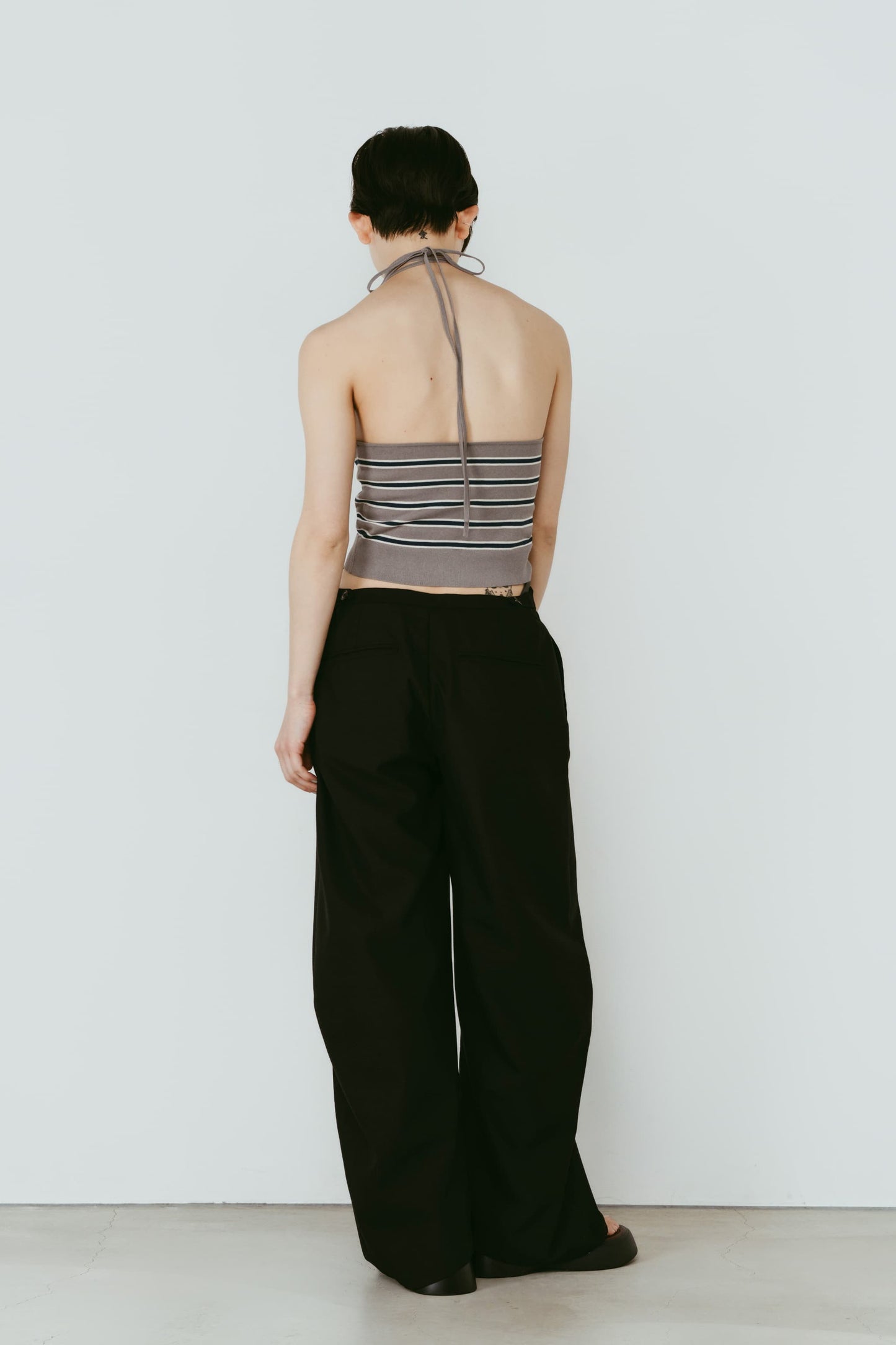 spaghetti pants/black