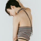 knit halter bustier/3color