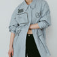 embroidered shirt(unisex)/stripe