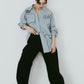 embroidered shirt(unisex)/stripe