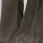 wide bell-bottom denim pants/gray