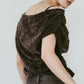 sheer velour top/gray