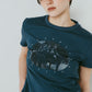 studded compact tee/blue