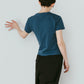 studded compact tee/blue