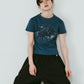studded compact tee/blue
