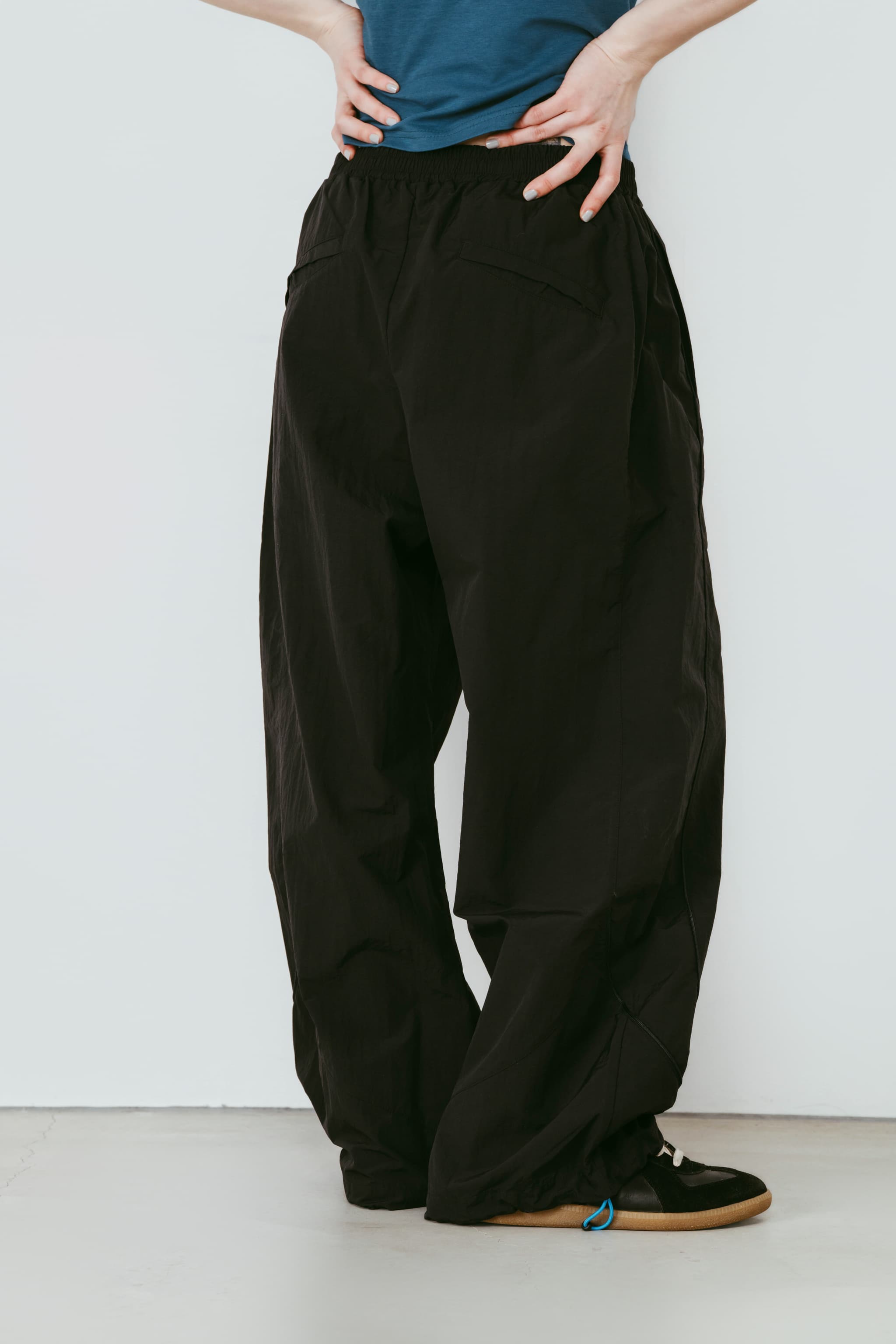nylon easy pants(unisex)/black | KNUTH MARF