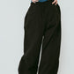 nylon easy pants(unisex)/black