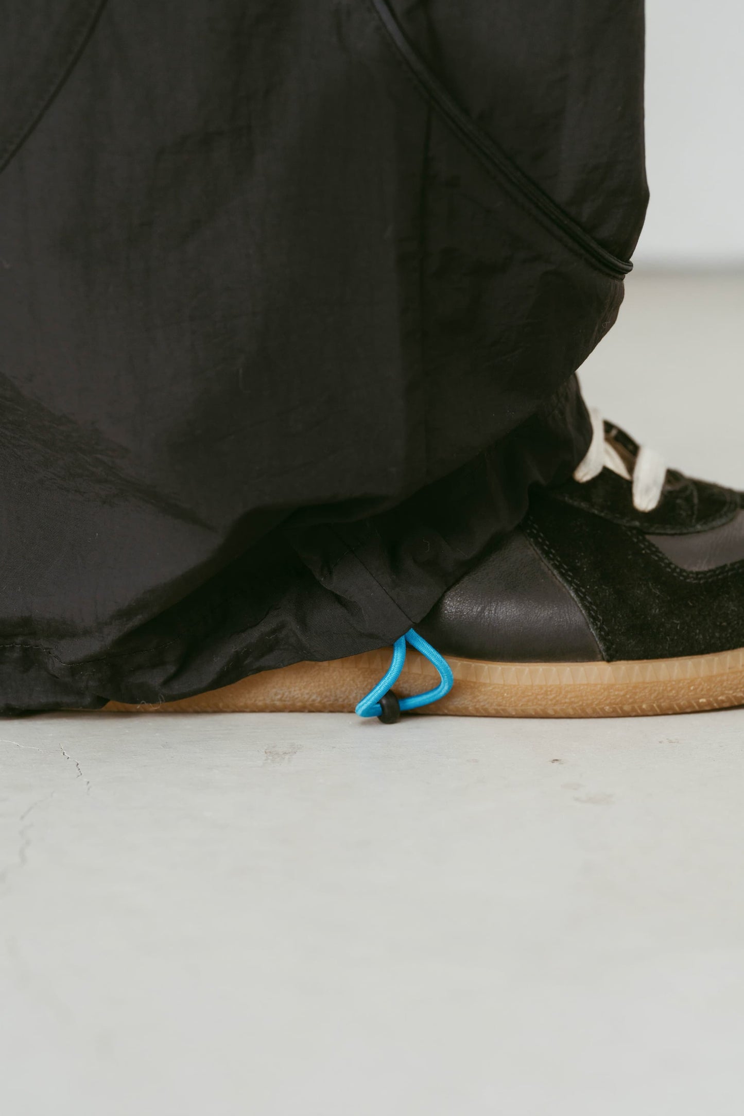 nylon easy pants(unisex)/black
