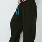 nylon easy pants(unisex)/black