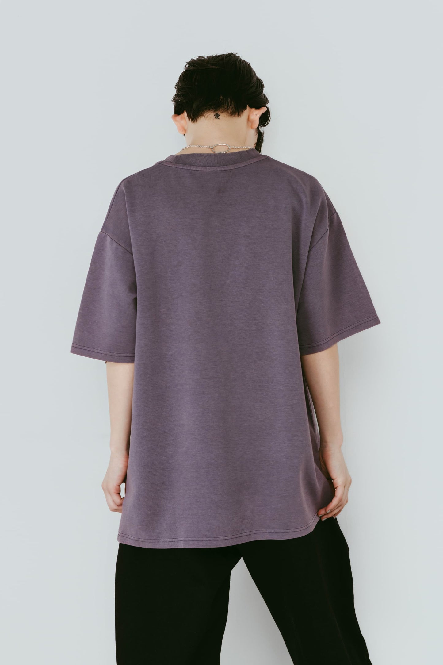 rhinestone graphic tee(unisex)/purple