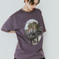 rhinestone graphic tee(unisex)/purple