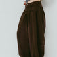 double-layer sweatpants(unisex)/brown