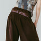 double-layer sweatpants(unisex)/brown