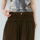 double-layer sweatpants(unisex)/brown