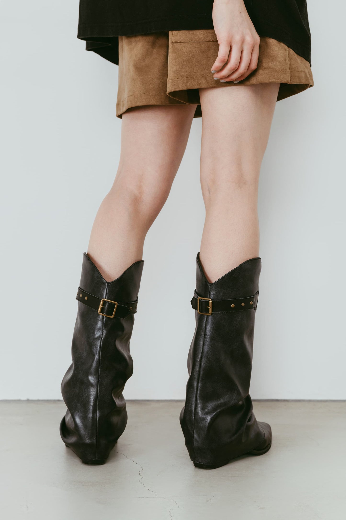 western belted boots/2color