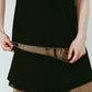 structured shoulder top/black