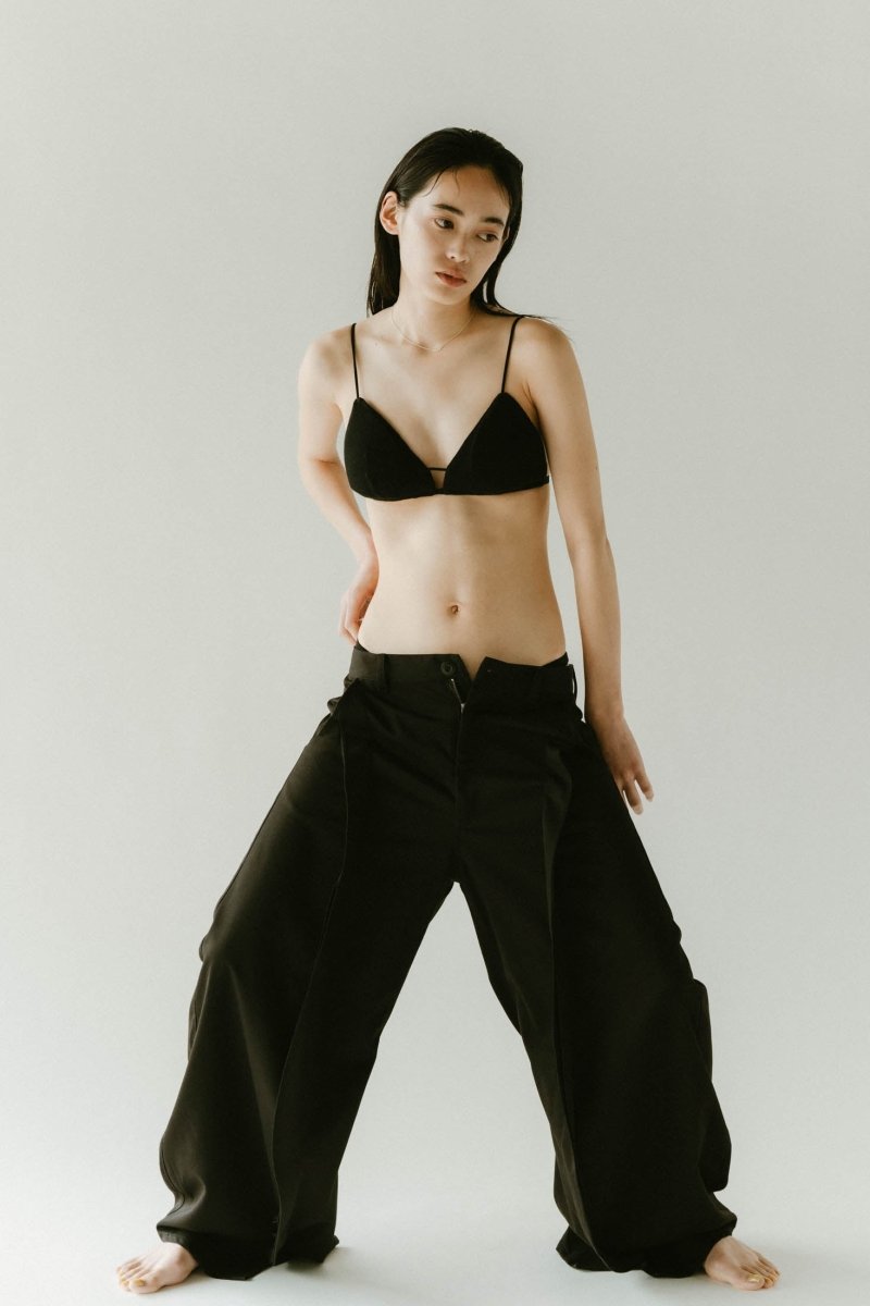knit triangle bra/3color