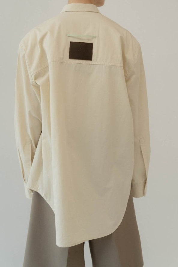 label over shirt(unisex)/yellow