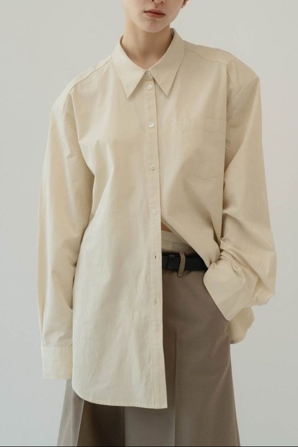 label over shirt(unisex)/yellow