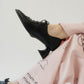 lace up pointed toe pumps/2color - KNUTH MARF