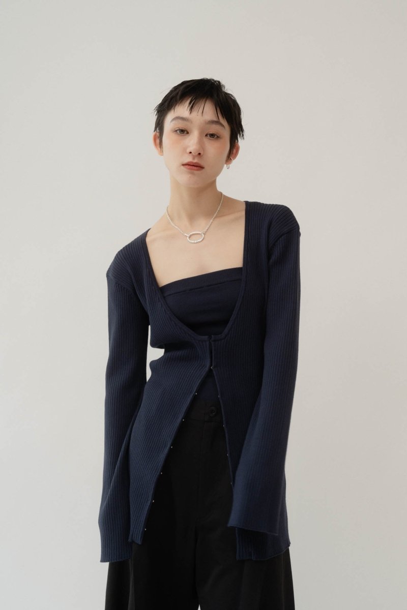 ladylike knit cardigan/2color - KNUTH MARF