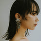 large flower pierced earrings - KNUTH MARF