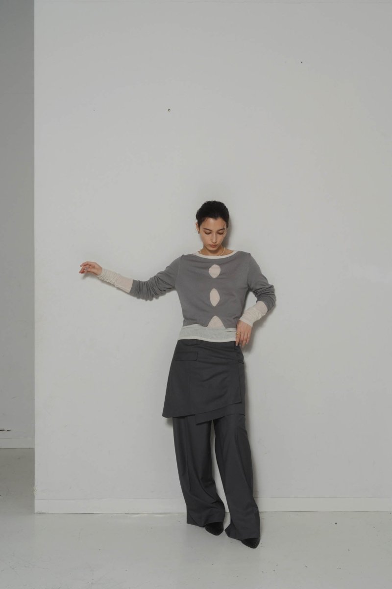 layered color tops/3color - KNUTH MARF