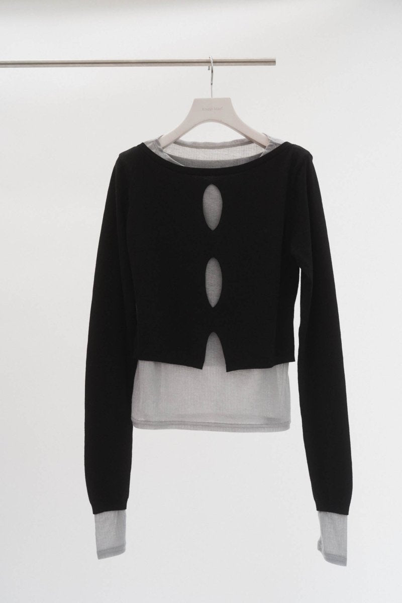 layered color tops/3color - KNUTH MARF