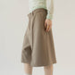 layered half pants(unisex)/beige - KNUTH MARF