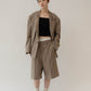 layered half pants(unisex)/beige - KNUTH MARF