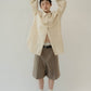 layered half pants(unisex)/beige - KNUTH MARF