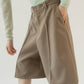 layered half pants(unisex)/beige - KNUTH MARF