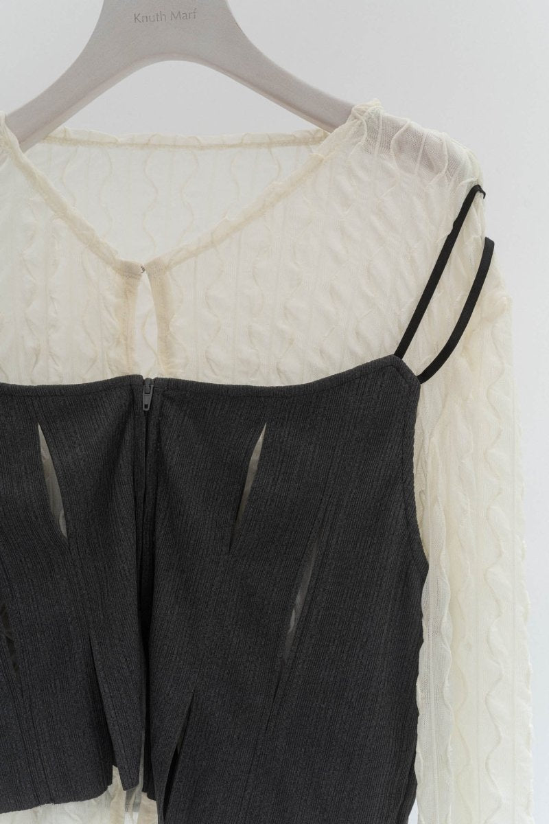 layered sheer tops/2color - KNUTH MARF